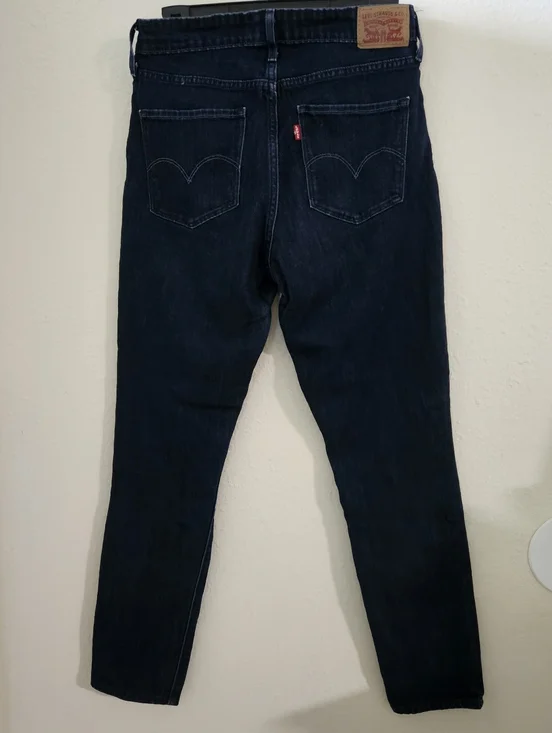 Levi's 721 High Rise Skinny Jeans | Dark Wash Denim | Size W31 L28 - Picture 2 of 7